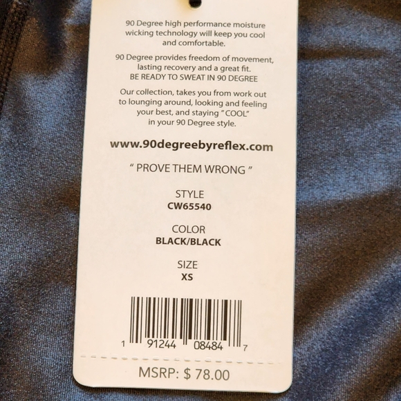 90 Degree By Reflex Leggings/ Activewear - Picture 8 of 9